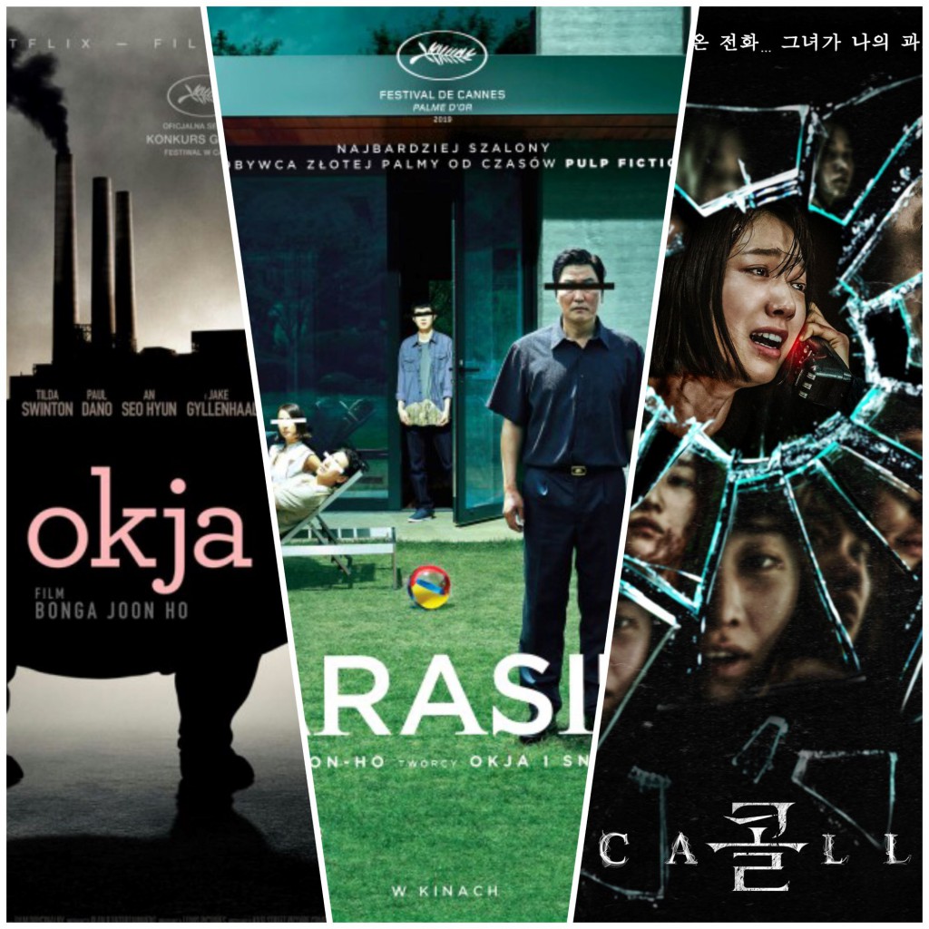 Przykładowe filmy koreańskie: "Okja", "Parasite", "The Call"